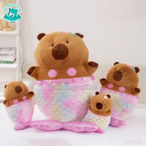 gấu bông capybara tiên cá