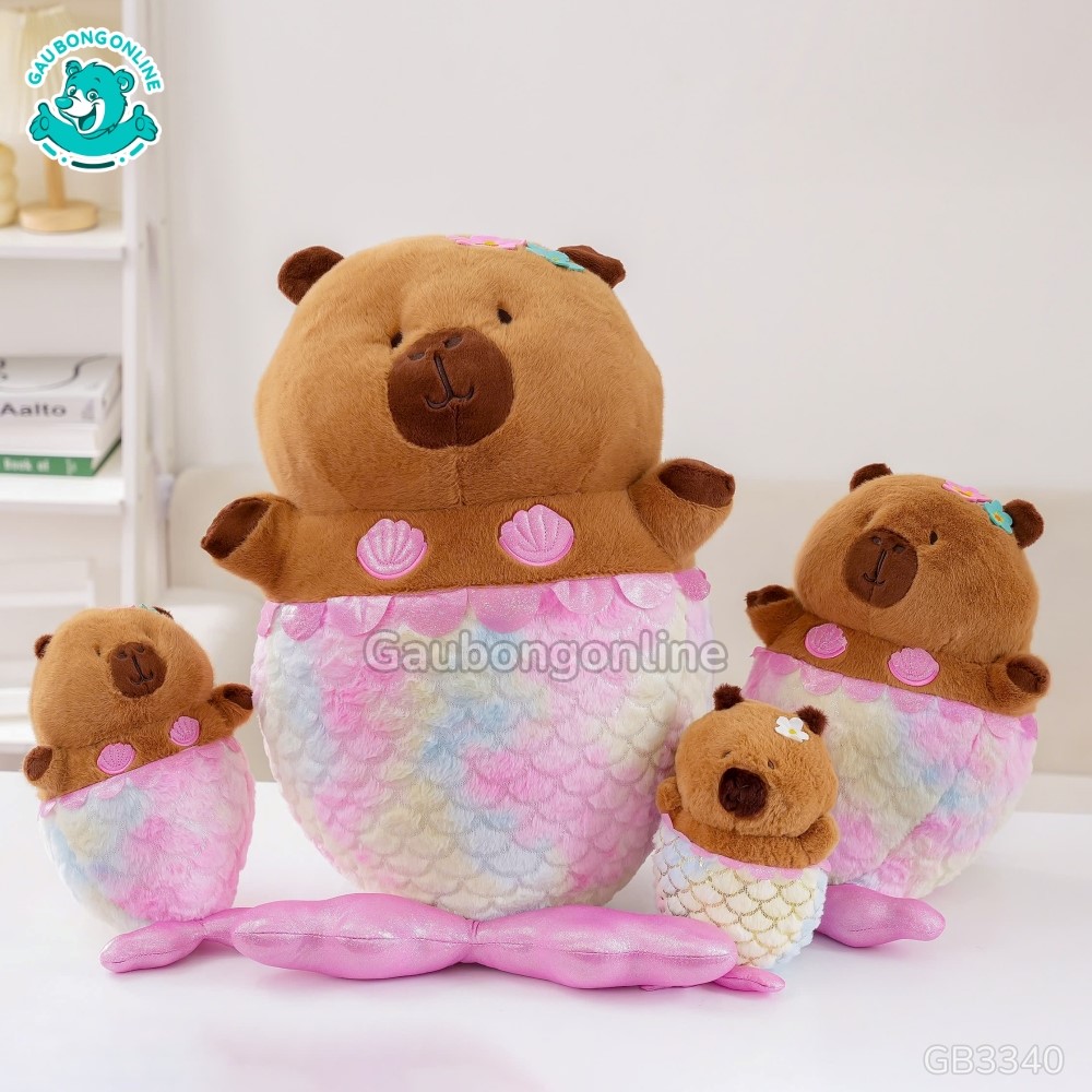 gấu bông capybara tiên cá gấu bông capybara tiên cá